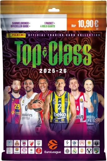 Panini Euroleague Top Class 2025/26 verzamelkaartencollectie – startset