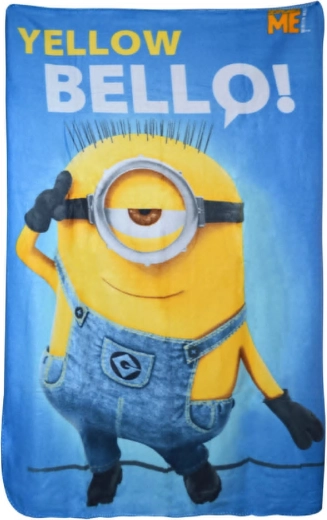 Fleece deken Minions geel bello! 100 × 150 cm