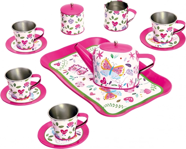 Kinder roze theeservies set