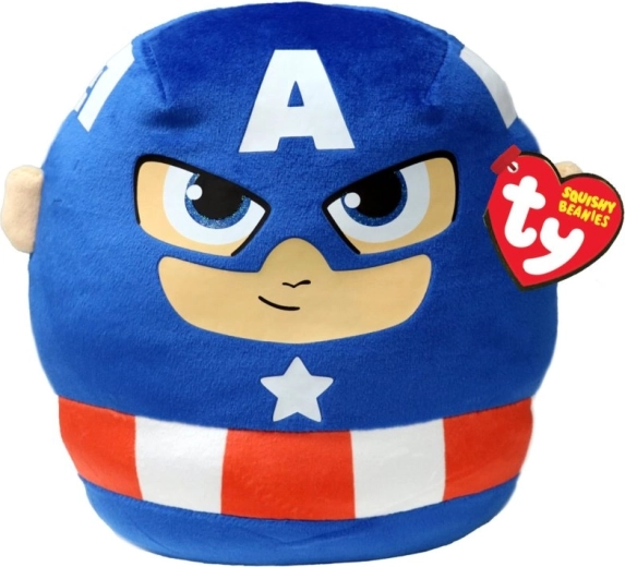 Ty Marvel Captain America squishy beanie pluchen kussen 20 cm