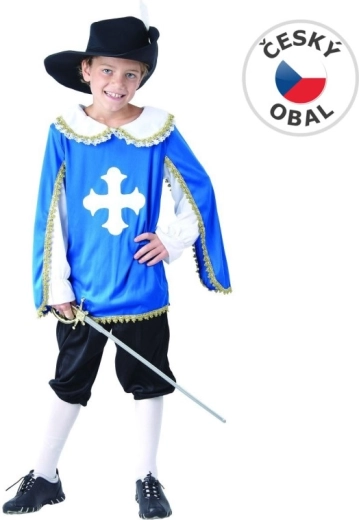 Carnavalskostuum musketier voor jongens, 130–140 cm