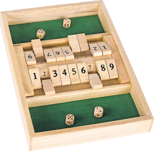 Double shut the box – houten dobbelspel