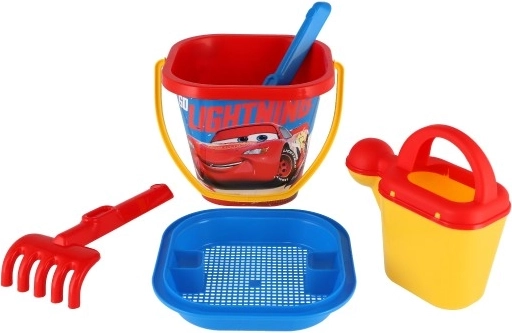 Vierkante emmer met Disney Cars-motief