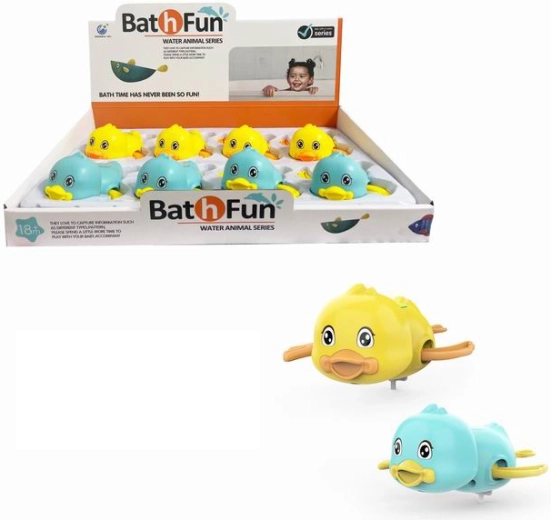 Opwindbaar bad-eendje – set van 8 stuks