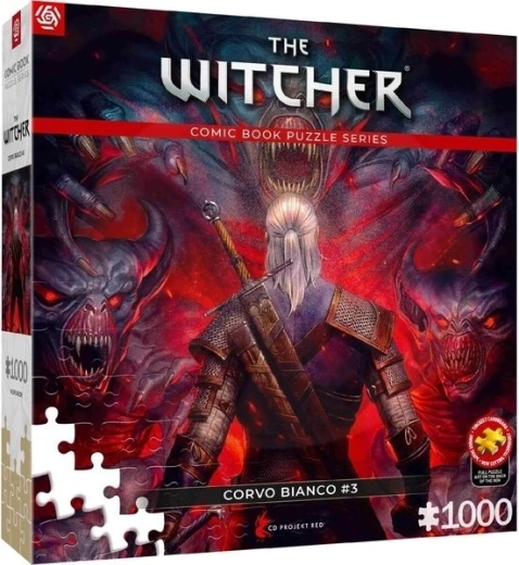 Good Loot puzzel The Witcher: Corvo bianco red 1000 stukjes