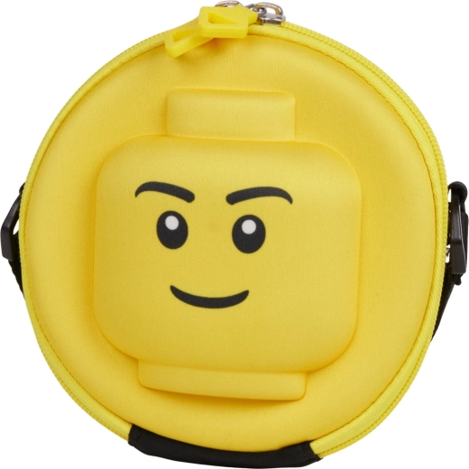 Lego minifigures hoofden ronde 3D crossbodytas