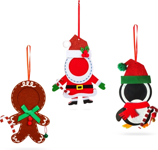 Drie vrolijke kerstmotieven