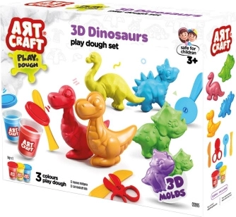 Art Craft boetseerset dinosaurussen 168 g