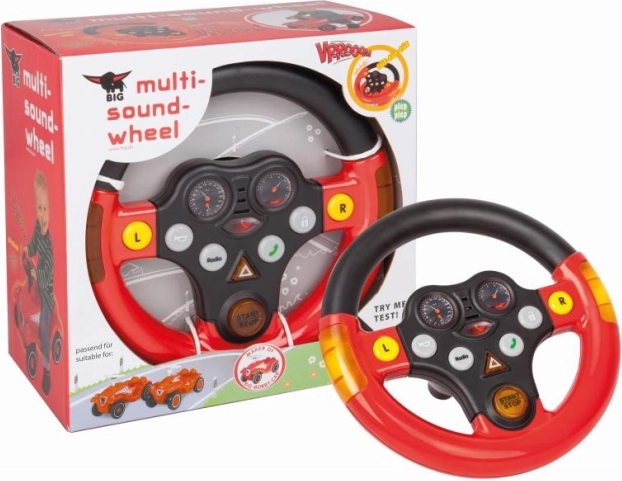 BIG geluidssysteem-stuurwiel Multi-Sound voor loopauto’s