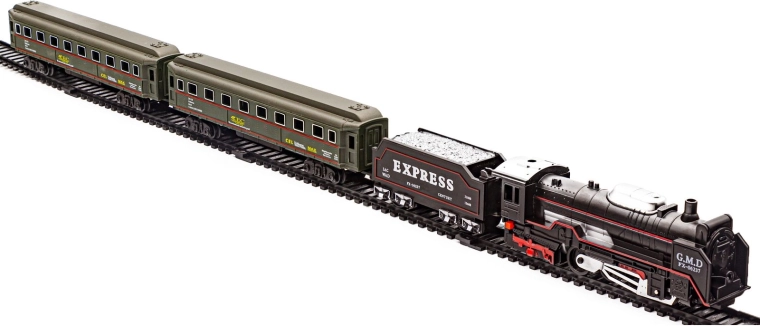 Complete set: locomotief + 3 wagons