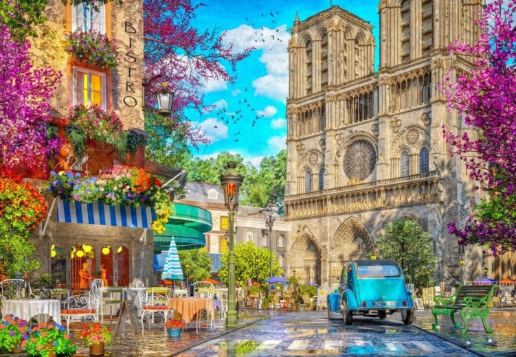 BLUEBIRD puzzel Namiddag bij de Notre-Dame – 1000 stukjes