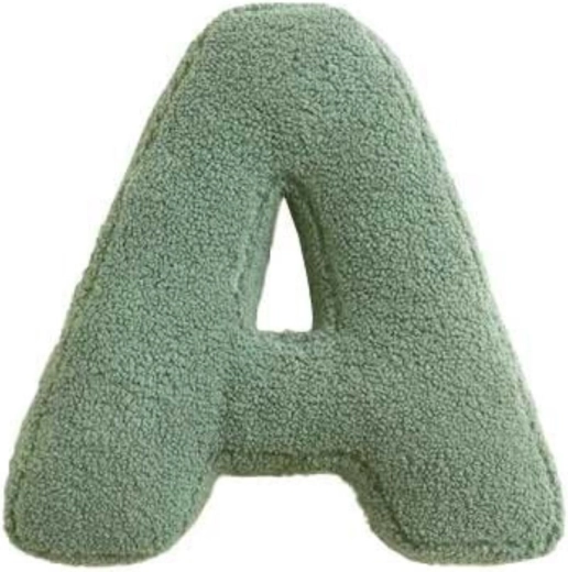 Mealini pluchen letter A groen - 1 stuk