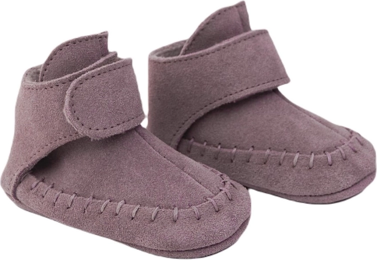 Lodger leren slofjes walker mocassin mauve (15–18 maanden)