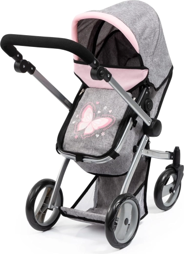 Poppenwagen 2-in-1 met verstelbare duwstang