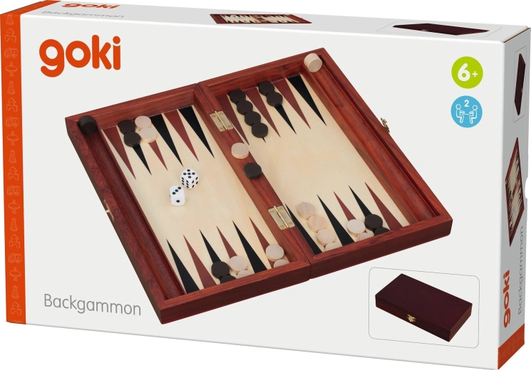 Klassiek backgammon in houten uitvoering