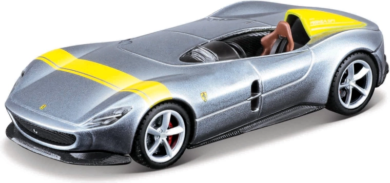 Maisto Speed Icons Ferrari Monza SP1 zilver-geel 1:64