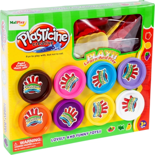Boonklei – set van 8 potjes en vormpjes