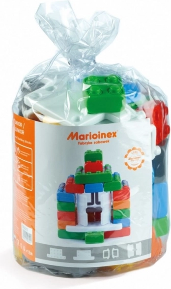 Bouwset Bakstenen Junior, 40 delen met ramen en deuren