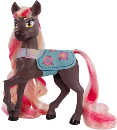 Doorkambare roze‑blonde manen