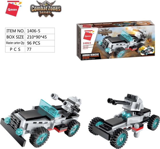 Qman Aircraft Carrier gepantserd voertuig 2-in-1