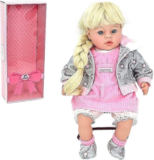 Pop meisje met vlecht in een box