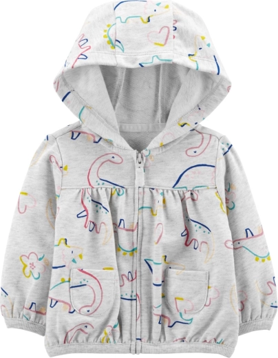 Carter's meisjes hoodie Grey Dino, maat 56
