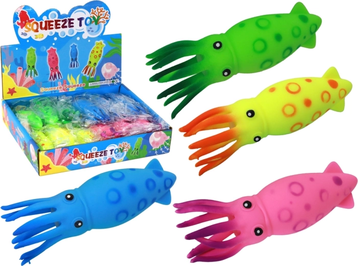 Antistress knijpspeelgoed kleurrijke inktvis