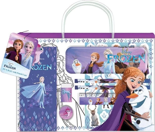 Leuk etui met metalen pennendoos Frozen