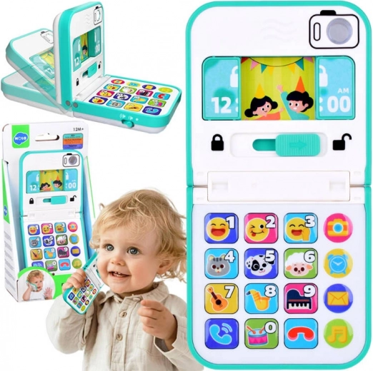 Interactieve muzikale opvouwbare kindertelefoon