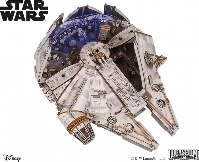 Ugears 3D houten mechanische bouwset Star Wars Millennium Falcon