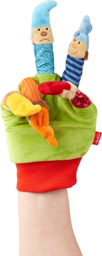 Poppentheater op je hand