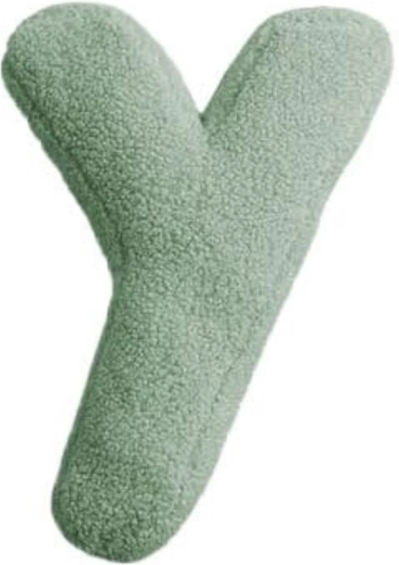 Mealini pluchen letter Y groen - 1 stuk