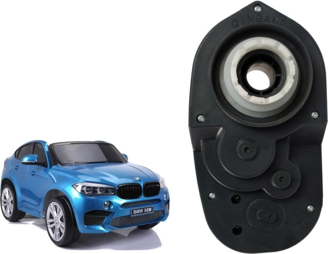 Motor met versnellingsbak voor elektrische kinderauto BMW X6M (links) - 1 stuk