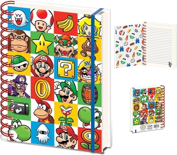 Ringband notitieblok Super Mario