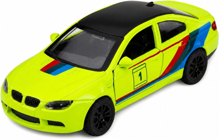 Metalen carrosserie en opvallend neon-design