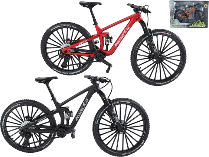 Metalen miniatuur mountainbike 20,5 cm