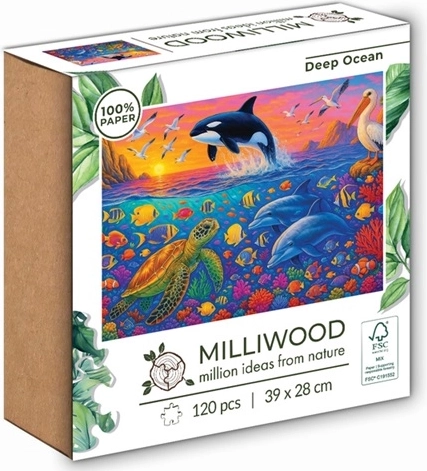 Milliwood kinderpuzzel Deep ocean 120 stukjes
