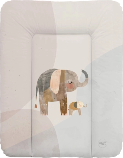 Ceba baby zachte verschoonmat Basic Elephant Family 50 × 70 cm