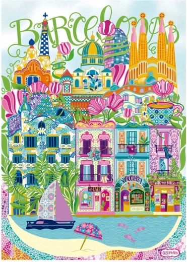 Puzzle EDUCA Car Pintos Barcelona 1000 stukjes