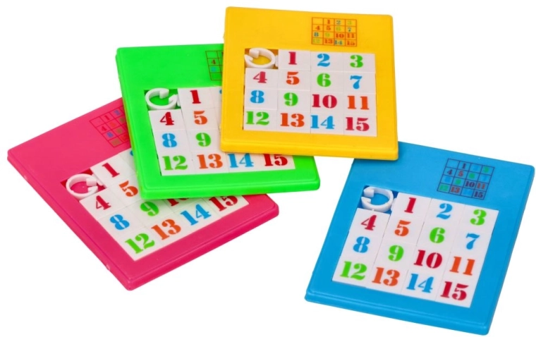 Logisch schuifpuzzelspel met cijfers - 1 stuk