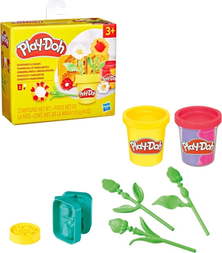 Hasbro Play-Doh kleine bloemetjes creatieve set met klei - 1 stuk