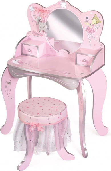 Houten toilettafel met stoeltje Magic Maria