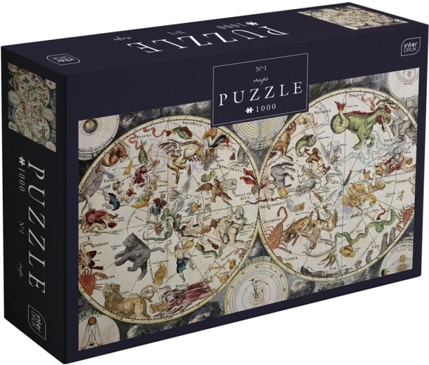 Interdruk puzzelkaart 1: Sterrenbeelden 1000 stukjes