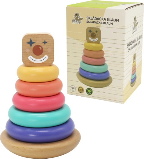 Babu carnaval stapelpiramide van hout