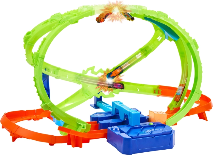 Twee kruisende loops en spectaculaire passages ondersteboven