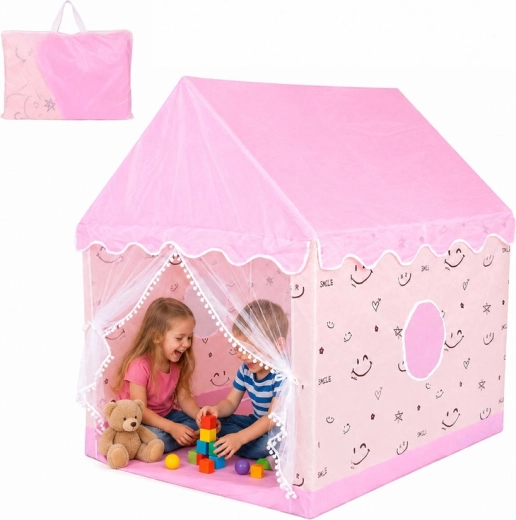 Pastelkleurig kinderhuisje – speeltent voor meisjes 120 × 100 × 130 cm