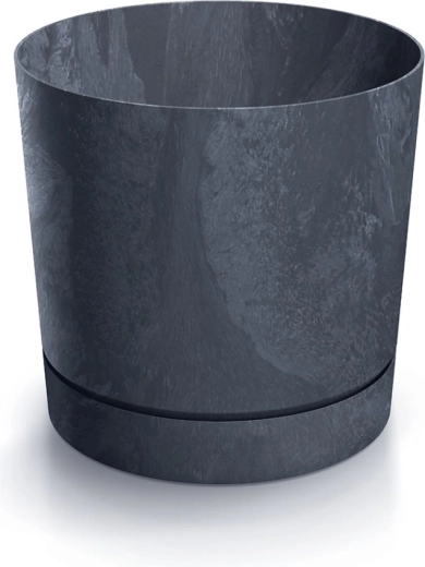 Bloempot Tubo P betoneffect 10,8 cm antraciet