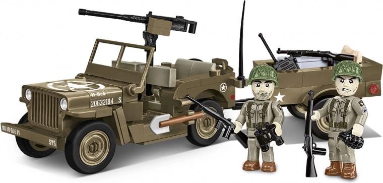 COBI Bouwset Jeep WILLYS MB met aanhanger 1:35