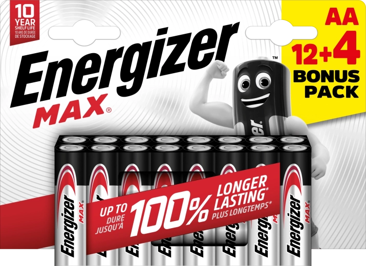 Energizer Max AA alkalische batterijen 16 stuks