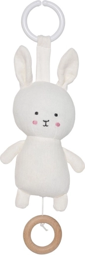 Jabadabado Bunny textiel muziekhaasje wit